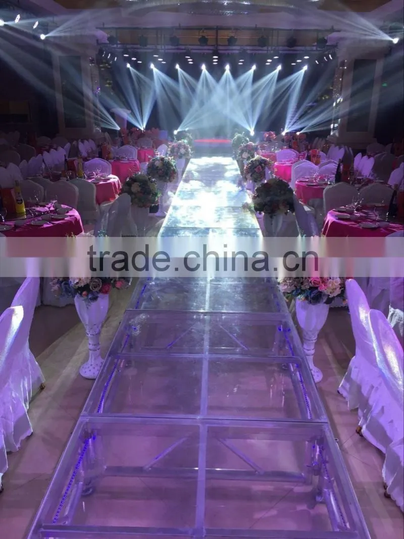 new arrival aluminum assemble glass stage with adjustable height