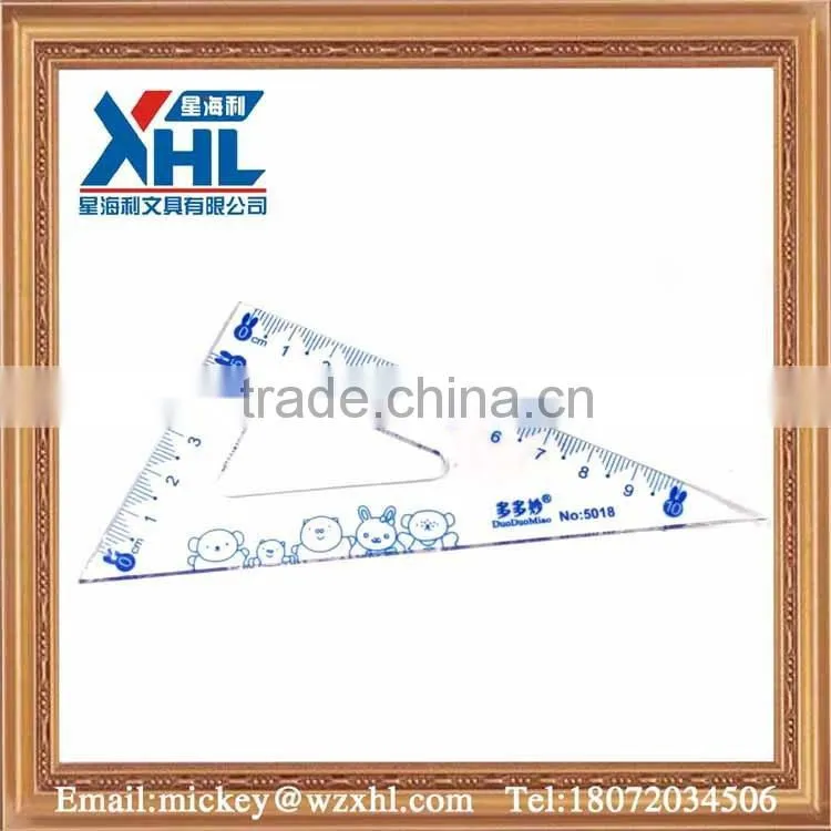newest custom design plastic fashion design ruler plastic ruler