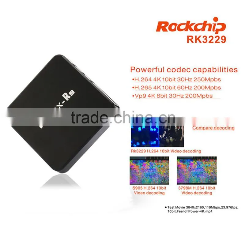 2016 new product smart box, android 4.4 TV box 4K 60HZ display
