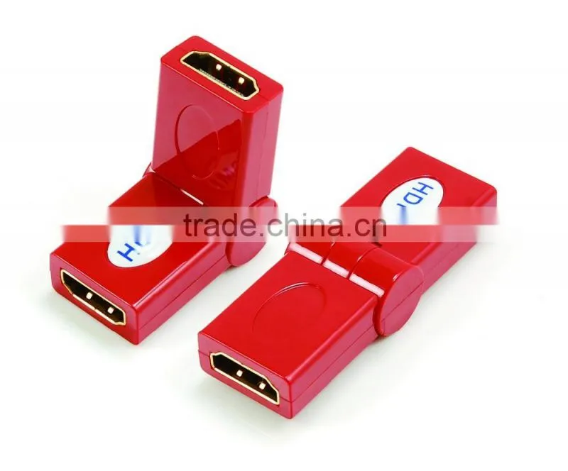 HDMI female to female adapter rotating 180 degree