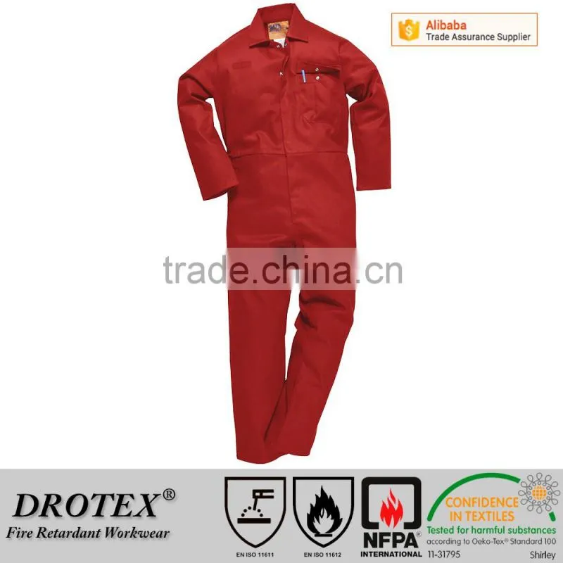 Cotton/Nylon 88/12 Arc Flash Protective suit FR 7OZ UL fireproof fabric