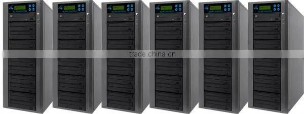 CD DVD Duplicator, Automated Standalone, 9 Drives, 900 Disc Capacity, 500GB HDD, PC-Link Software