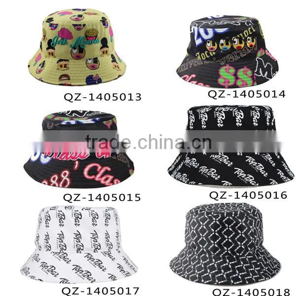 2014 Cap Wholesale Floral Blank Custom Cheap Bucket Hats