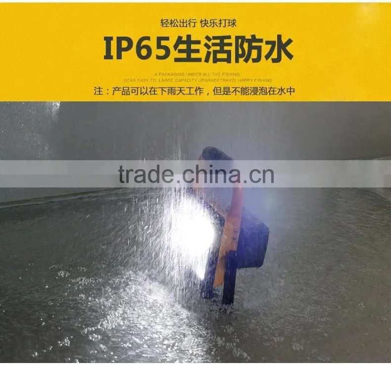 Portable outdoor plaza for LED charging light projection lamp