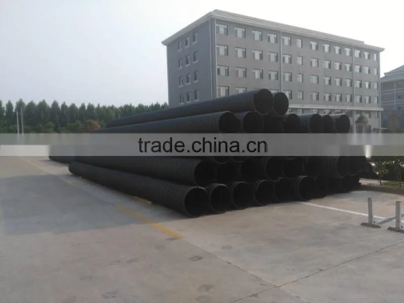 DN500,SN8 steel belt reinforced pe pipe for drainage