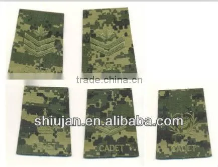 hot sale shoulder velcro patch/custom embroidery design patch for army