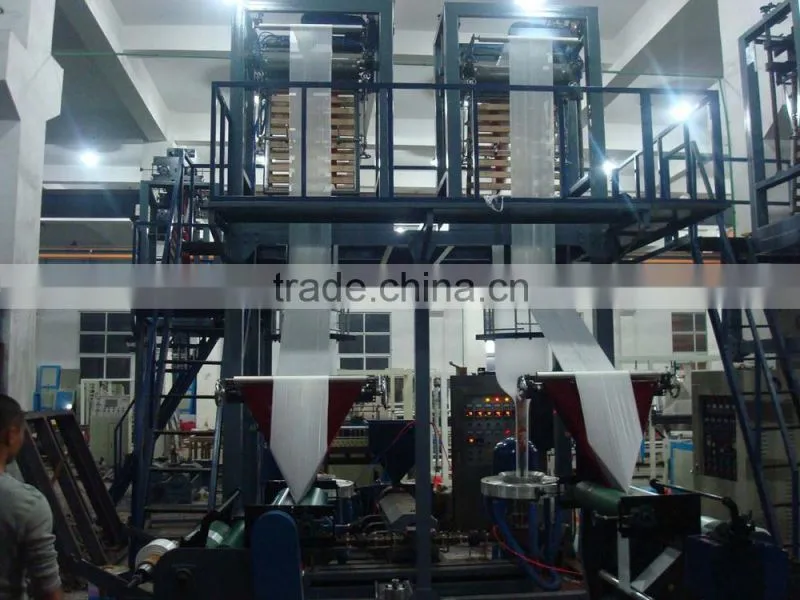 SJ-FM Single screw Double die head film blowing machine