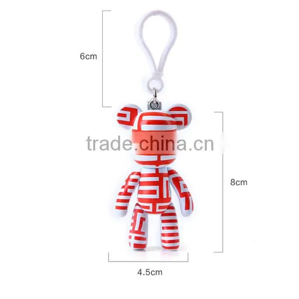 custom gloomy bear rubber key chain