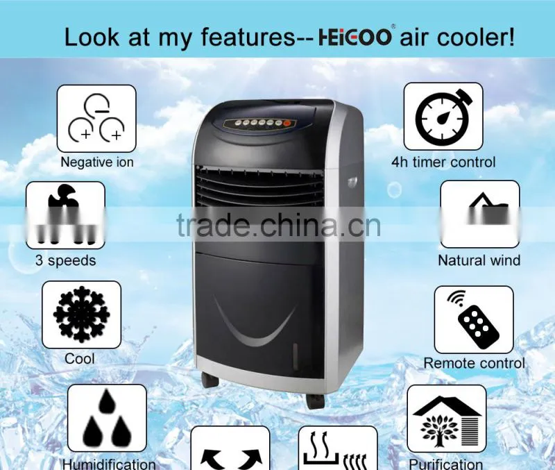 Digital Control Air Cooler With Casters