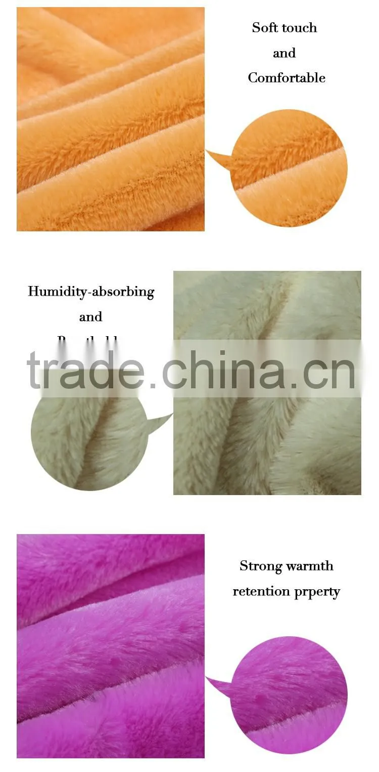 100% polyester knitting long pile pv plush fabric for felt/lining/Upholstery