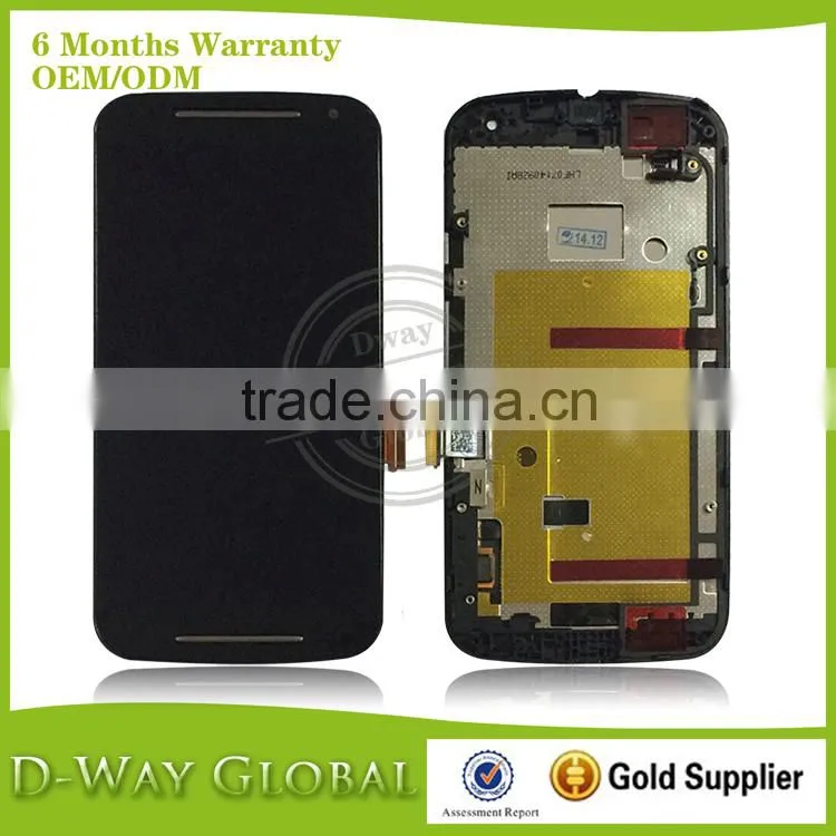 Mobile phone LCD for Motorola Moto G2 LCD screen with frame, for Moto G2 XT1063 XT1068 XT1069 LCD assembly