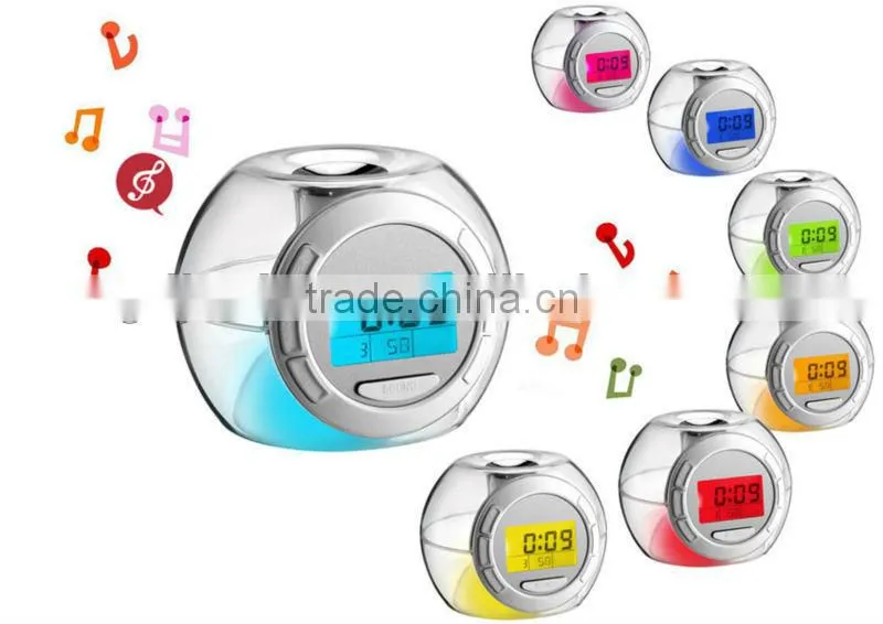 Fancy digital table alarm clock