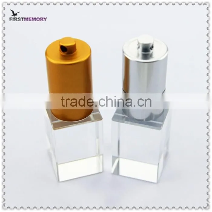 2017 new gift 3D logo printed crystal glass16 usb flash drive 512