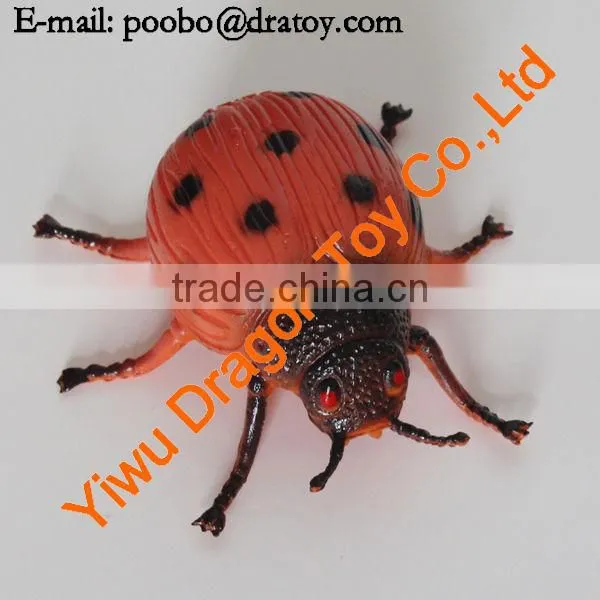 Plastic ladybug figurines