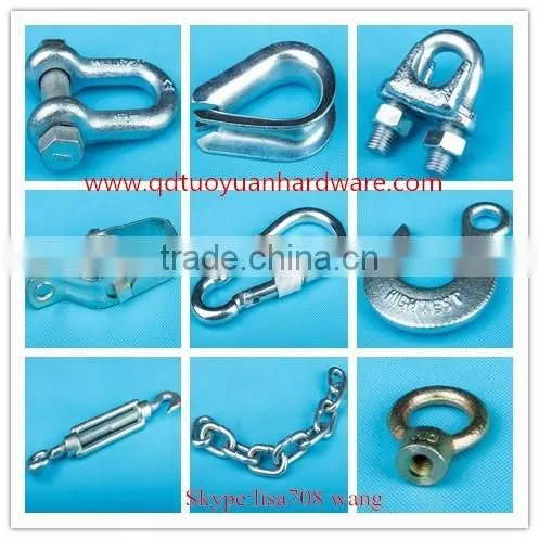 Rigging hardware spring carabiner snap hook/cable hook