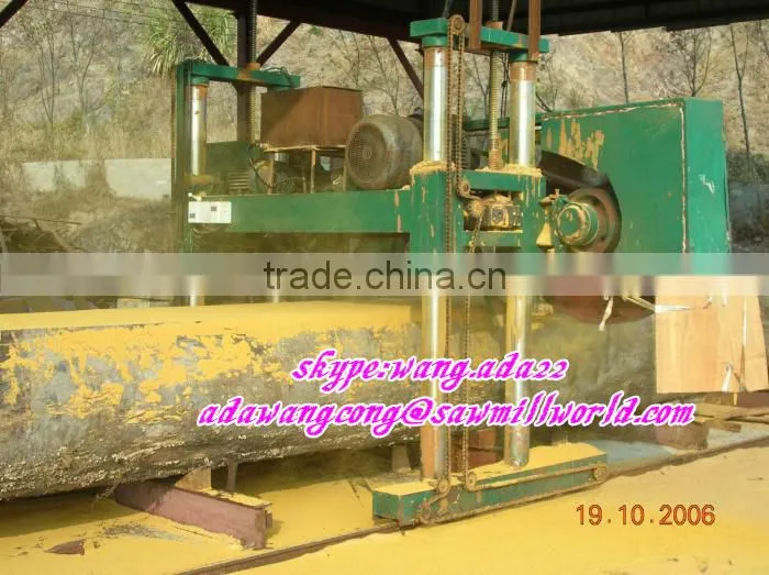 Round Log Cutting Large Scale Portable Horizontal Band Sawmill For Sale