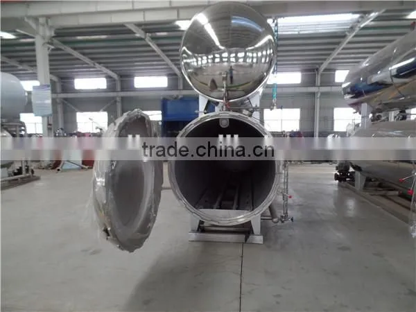 Factory price steam or water used single pot sterilizing canned food retort pot