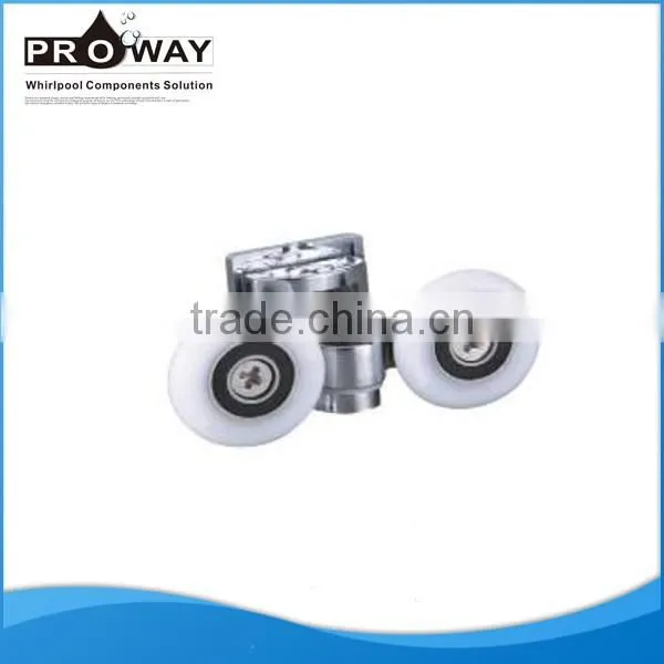 PROWAY Bathroom White moving pulley small Roller bearing pulley