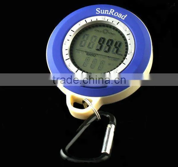8 In1 Mini LED Digital Altimeter Barometer Compass Clock Thermometer For field
