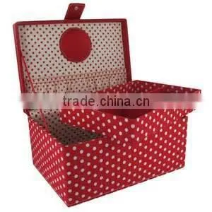 Best Antique Wooden Sewing Tool Box w/ Accessories
