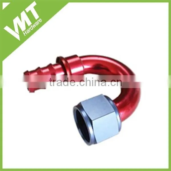 180 degree red and bule AN6 reusable air hose fittings