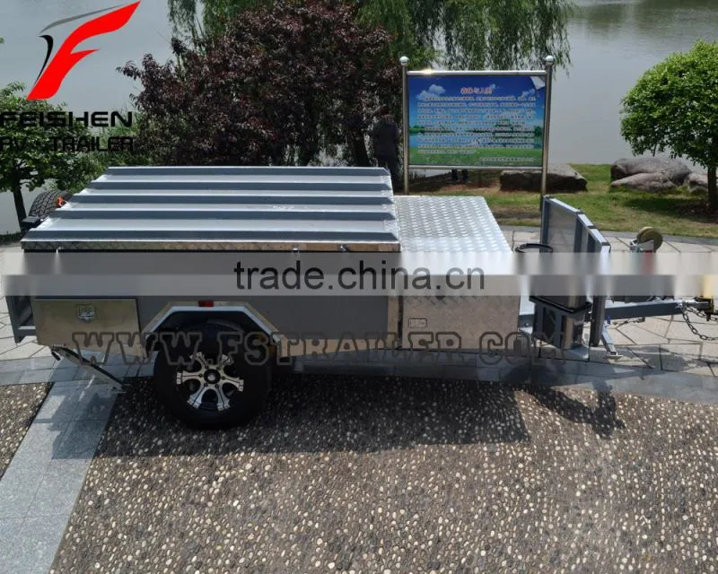 New hard floor camper trailer with tent for sale