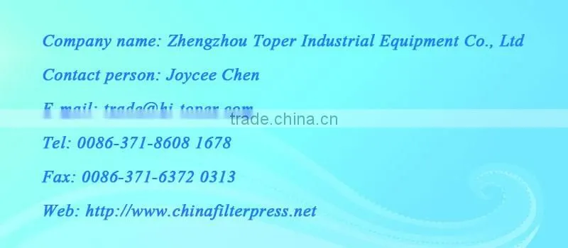 Medicine or chemical industry used automatic filter press with low cost of wastewater treatment