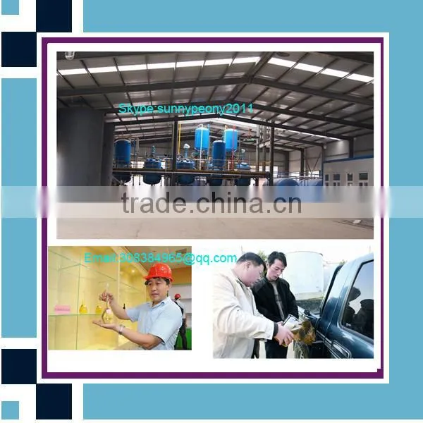 Latest Generation Green Type Used Motor Oil Refining Distillation Plant
