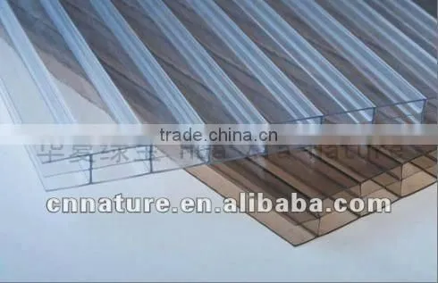 opal polycarbonate hollow sheet with 100% virgin raw materials