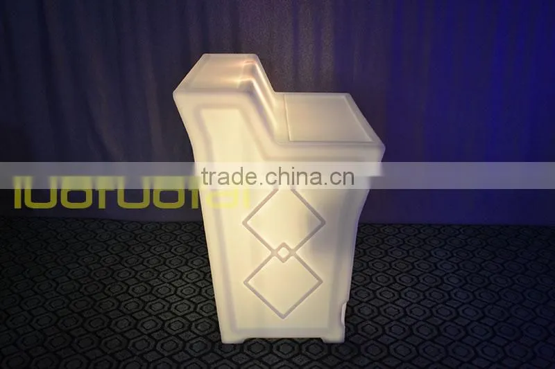 112CM High PE plastic big size LED Bar Counter,Portable Bar corner, Lighted Bar Counter LTT-BC06A