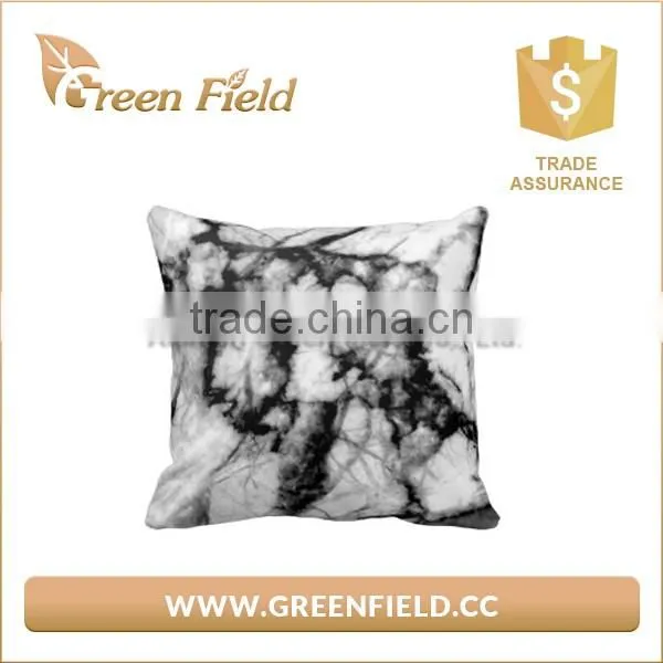Eco-friendly washable paper fabric marble pillow cover
