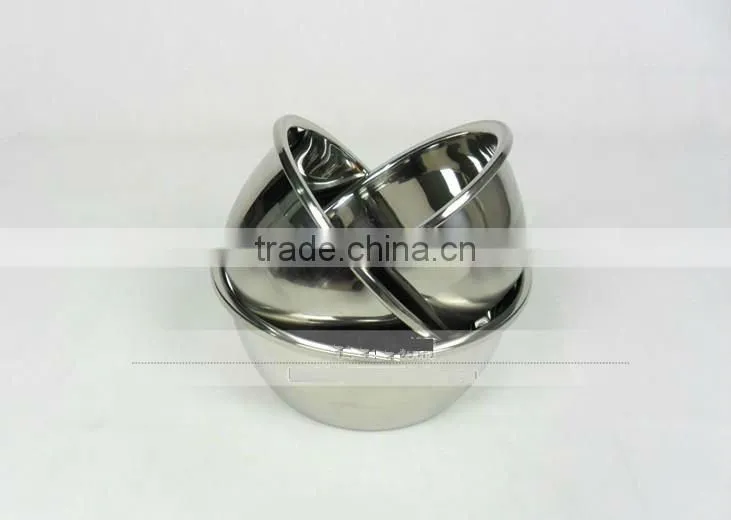 Stainless steel mixing bowl set,Salad bowl,soup bowl