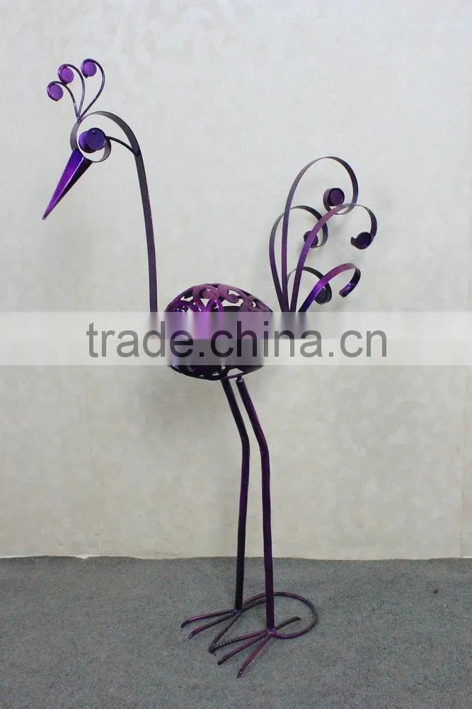 Metal peacock garden decoration