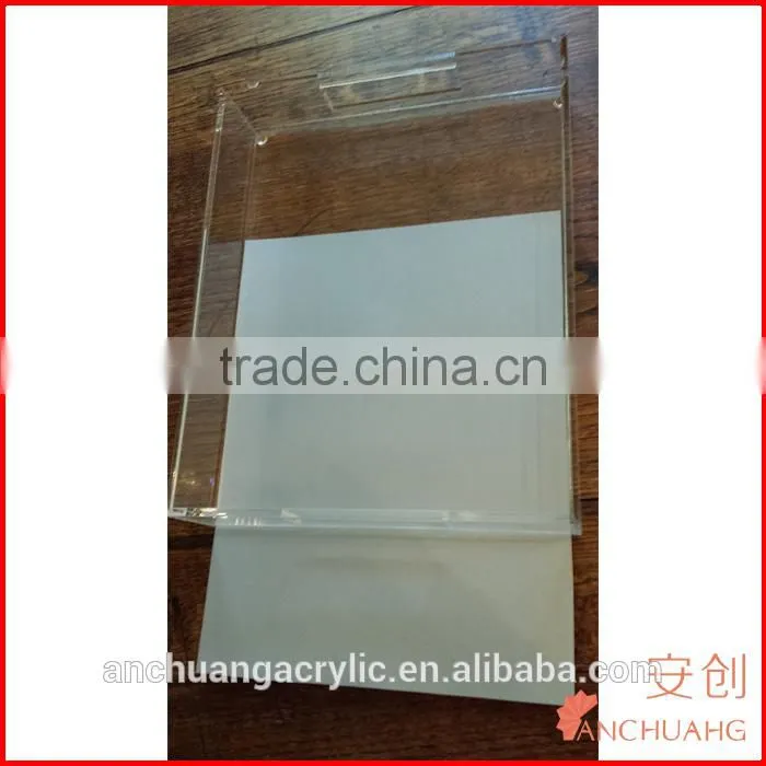 Clear Acrylic Tray with Insert Slot for Custom Photo or Paper - Lucite - Includes Guide and Video Training