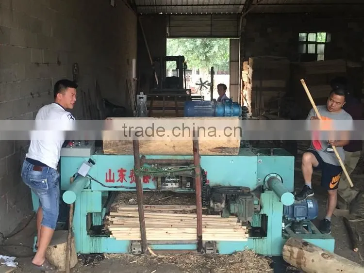 natural veneer peeling machine / rotary veneer cutting machine / timber peeling machine