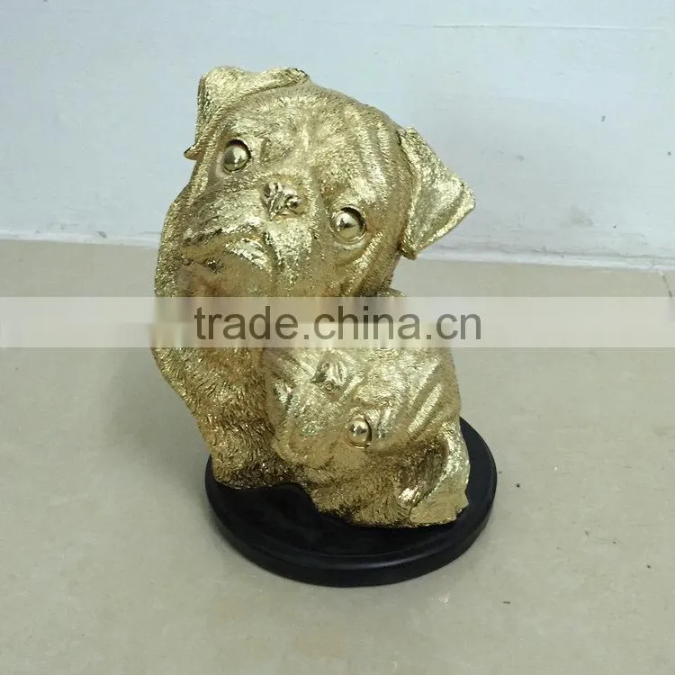 Polyresin cute dog statue