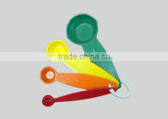 Melamine heart shape pink color measuring spoon