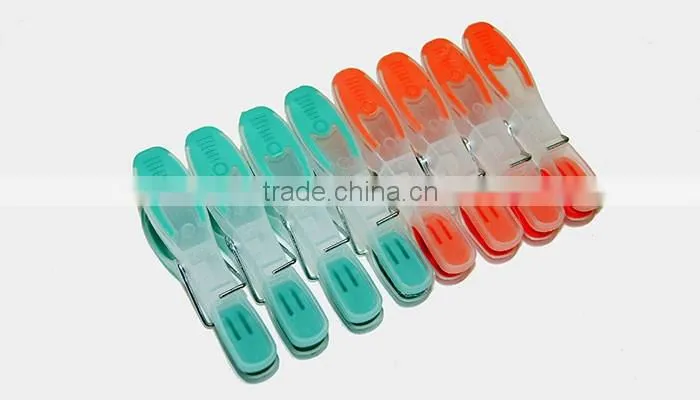 cheap price plastik TPR soft grip peg spring strong printed clothes pin