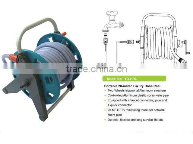 High quality garden hose reel with 20 meter water pipe