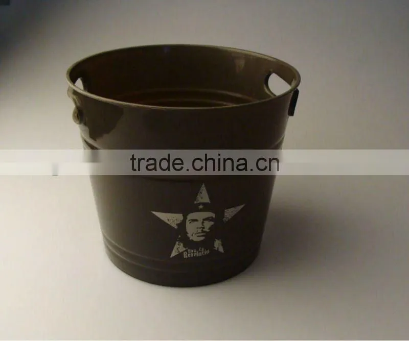 6L Colorful OEM Service Plastic Large Ice Bucket For Wine