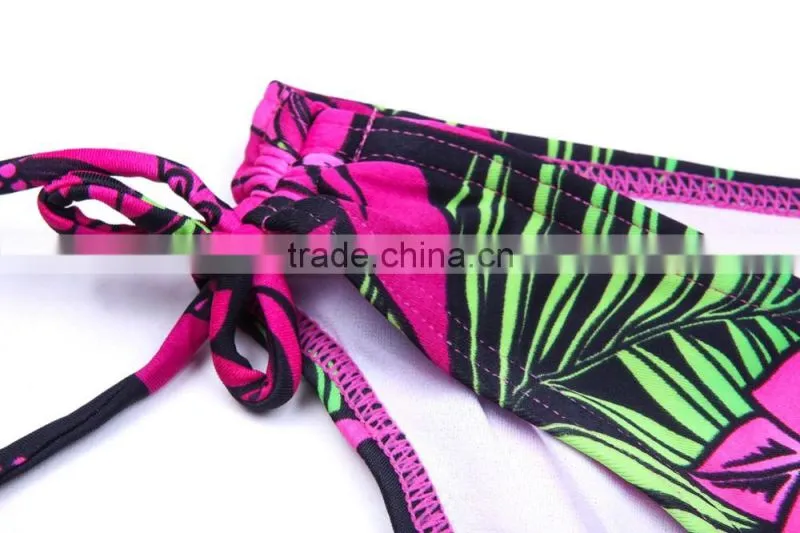 2017 hot sex flower bikini