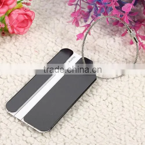 Metal Travel Luggage Baggage Tags Aluminium Belt Buckle Adress Holder