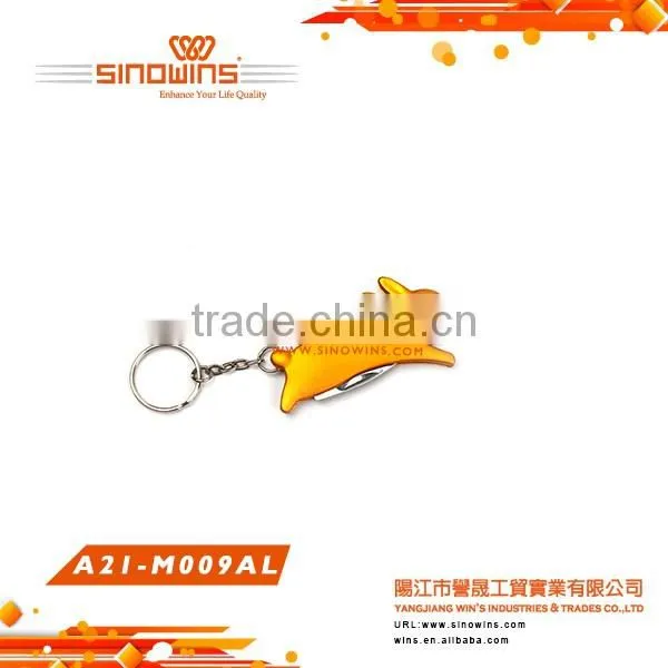 A21-M009AL Folding Multi-function Key Chain Rabbit Shape Outdoor Tool