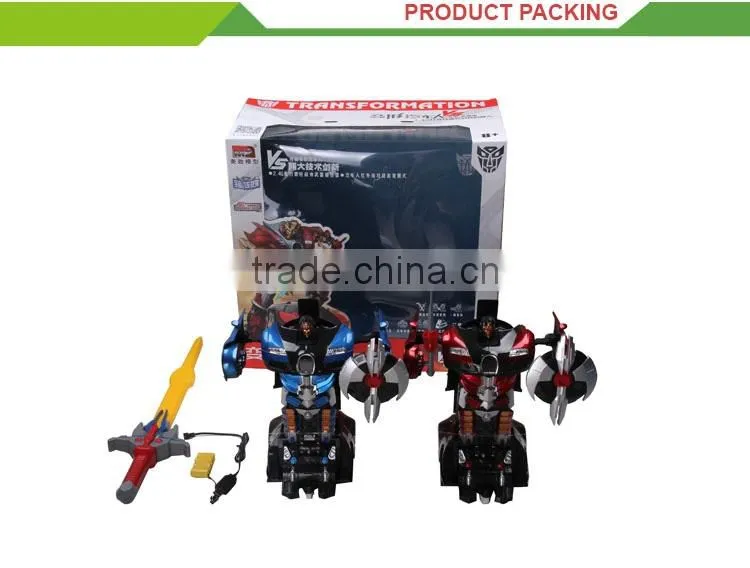 Hot sale remote control car transform robot toy