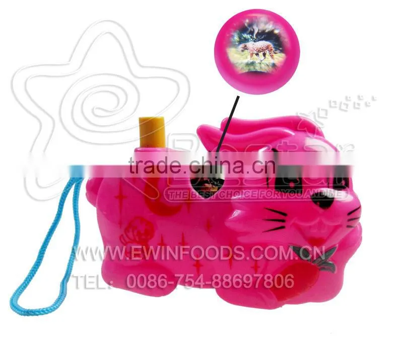 Cartoon Camera Toy With Yummy Egg Roll Cream Biscuit