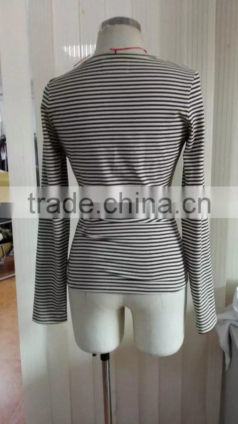 2016Autumn high fashion womens clothing print design good quality long sleeve woman's top