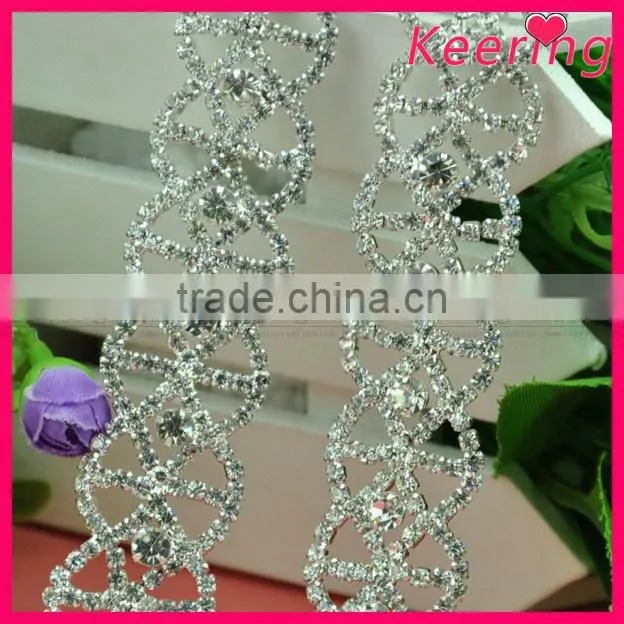 2015 decorative rhinestone trim with crystal WRC-312
