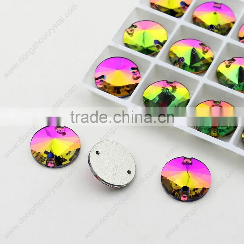 Best selling sew on rhinestone! Round flatback crystal rhinestones,sewing on dresses/clothing/jewelry/shoes/bags