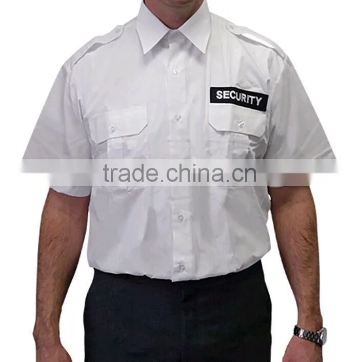 HOT!Custom Made Men Plain TC Polyester Cotton Corporate/office Uniform Work Shirts with logo printing