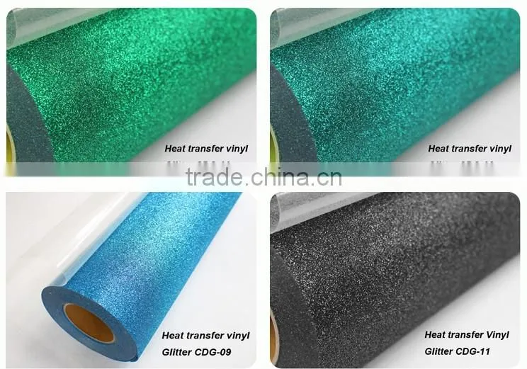 Korea Thermo heat transfer film vinyl glitter transfer